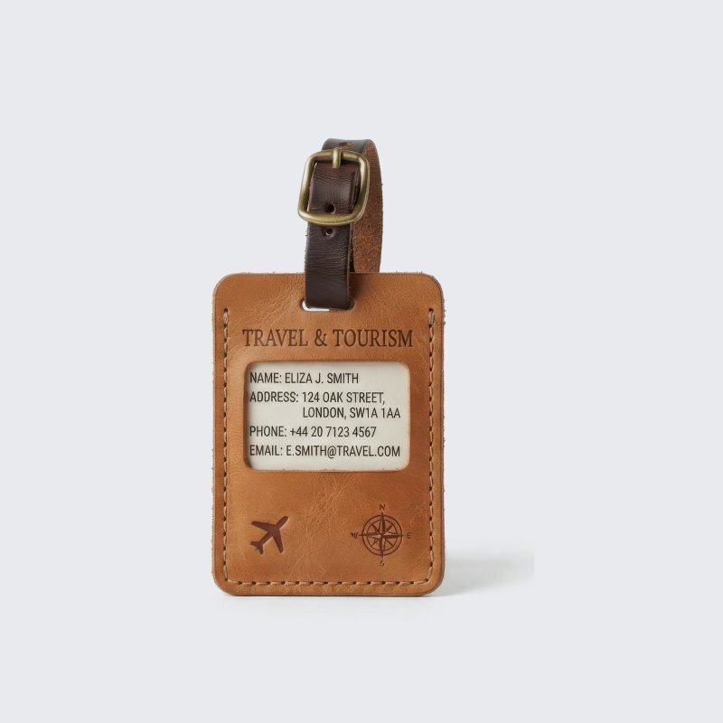 Leather Luggage Tag