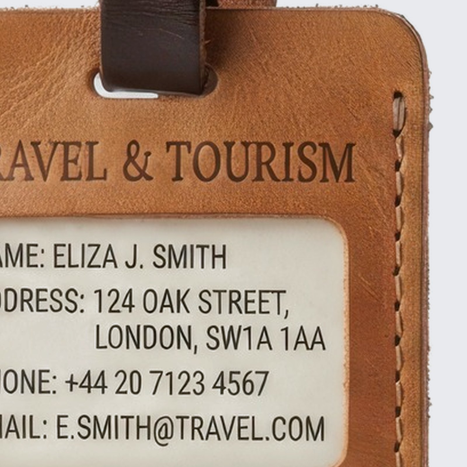 Leather Luggage Tag — 2
